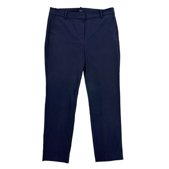 J.CREW Slim-Fit Full-Length Trouser Pant 14 Navy Blue Stretch Chino NWT B24 - Picture 2 of 6